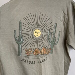 nature backs tshirt, men’s L
